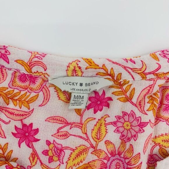 Lucky brand | Floral Pink Women's Top | medium - Picture 2 of 7